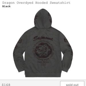 Dragon Overdyed supreme hoodie